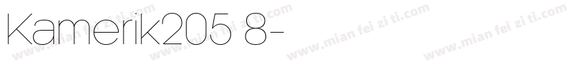 Kamerik205 8字体转换